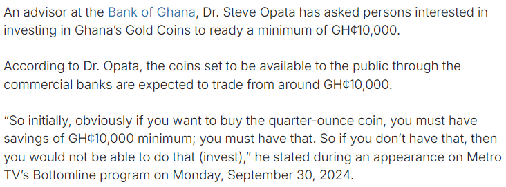 Expert Opinion on GGC price